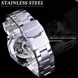 Men Luxury Skeleton Automatic Winding Mechanical Watch