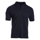 Men's 3-Button Ribbed Short Sleeve Polo
