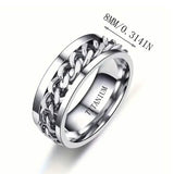 Men's 8mm Titanium Steel Ring
