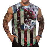 Mens American Flag Tank Top Summer Sleeveless Shirts 4th of July Gym Beach Novelty Workout Tees