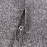 Men's Button Down Shirt Short Sleeve Plain Lapel