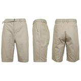 Men's Cotton Chino Shorts with Belt
