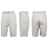 Men's Cotton Chino Shorts with Belt