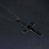 Men's Cross Necklaces in Stainless Steel
