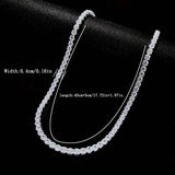 Men's Elegant Diamond Cubic Zirconia Necklace Chain