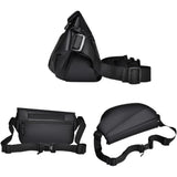 Mens Large Sling Bag Sling Bag Stylish Crossbody Bag,New Men's Crossbody Bags Fashion Waterproof Sports Bag (black)