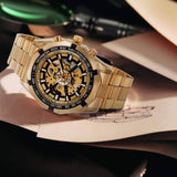 Mens Mechanical Skeleton Automatic Dial Wristwatch