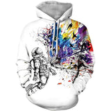 Men's Printed 3D Color Star Sweaters Series Fashion Hoodies