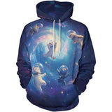 Men's Printed 3D Color Star Sweaters Series Fashion Hoodies