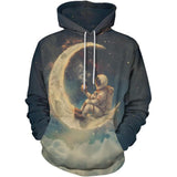 Men's Printed 3D Color Star Sweaters Series Fashion Hoodies