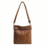 Men's Retro PU Leather Shoulder Bag, Simple Fashion Crossbody Casual Bag with Adjustable Strap