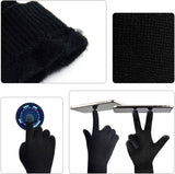 Men's Scaves and Beanie Hat Themal Gloves Set