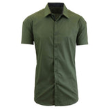 Mens Short Sleeve Dress Shirt