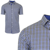 Men's Short Sleeve Slim-Fit Casual Dress Shirts