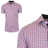 Men's Short Sleeve Slim-Fit Casual Dress Shirts