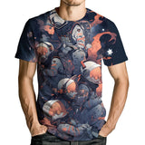 Men's Skull Graphic Tshirt 3D Print Skeleton Shirt for Men Funny Skull Tees Top
