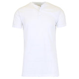 Men's Slim Fitting Short Sleeve Henley Slub Tee