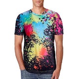 Men's T-shirt 3D Print Print Short Sleeve Going out Tops Streetwear