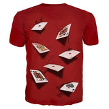 Men's T-Shirt Graphic Simulation Short Sleeve Casual Tops