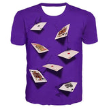 Men's T-Shirt Graphic Simulation Short Sleeve Casual Tops