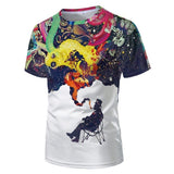 Men's T-Shirt with T-Shirt and Short Sleeves, Personalized 3D Printed T-Shirt