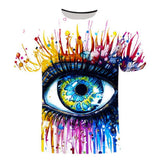 Men's T-Shirt with T-Shirt and Short Sleeves, Personalized 3D Printed T-Shirt