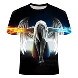 Men's T-Shirt with T-Shirt and Short Sleeves, Personalized 3D Printed T-Shirt