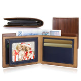 Men's Wallet PU Leather Bifold Purse Credit Card Holders