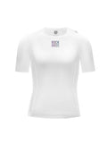 Men's White Short-Sleeve Cycling Base Layer
