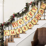 Merry Christmas Banner Home Decor