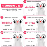 Micro-Current Face Massager Rechargeable Roller with 5 Gears