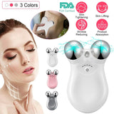 Micro-Current Face Massager Rechargeable Roller with 5 Gears