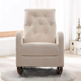 Mid-Century Modern Nursery Rocking Chair Armchair