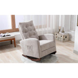 Mid-Century Modern Nursery Rocking Chair Armchair