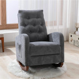 Mid-Century Modern Nursery Rocking Chair Armchair