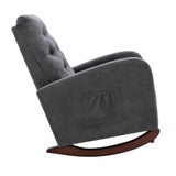 Mid-Century Modern Nursery Rocking Chair Armchair