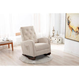 Mid-Century Modern Nursery Rocking Chair Armchair