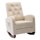 Mid-Century Modern Nursery Rocking Chair Armchair
