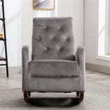 Mid-Century Modern Nursery Rocking Chair Armchair