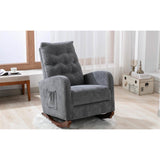 Mid-Century Modern Nursery Rocking Chair Armchair