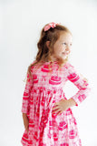 Make a Wish L/S Pocket Twirl Dress