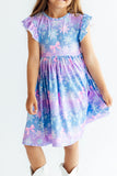 Snow Much Sunshine Flutter Sleeve Twirl Dress