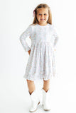 Woodland Whimsy L/S Ruffle Hem Twirl Dress