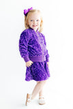 Purple Velvet Sequin Jacket