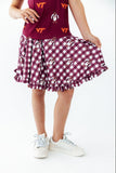 Virginia Tech Plaid Hokie Ruffle Twirl Skort