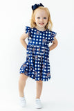 Montana State University Plaid Bobcat Flutter Twirl Dress