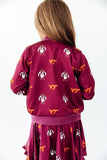 Virginia Tech Maroon Hokie Satin Jacket