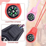 Mini Compass Keychain Bulk –10 Pack Random Colors