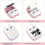 Mini Pocket Wireless BT Thermal Inkless Printer for Smartphones