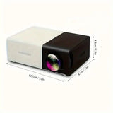 Mini Portable High-Definition Movie Projector Bright 3000+ Lumen HD LED Light Source With USB